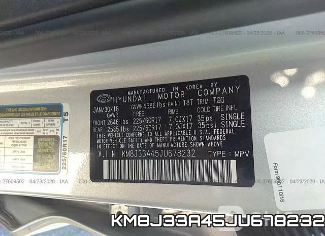 KM8J33A45JU678232 фото 5