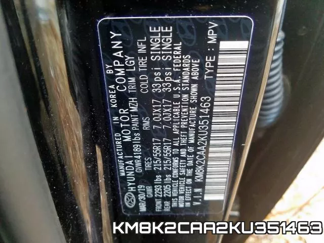 KM8K2CAA2KU351463 фото 2