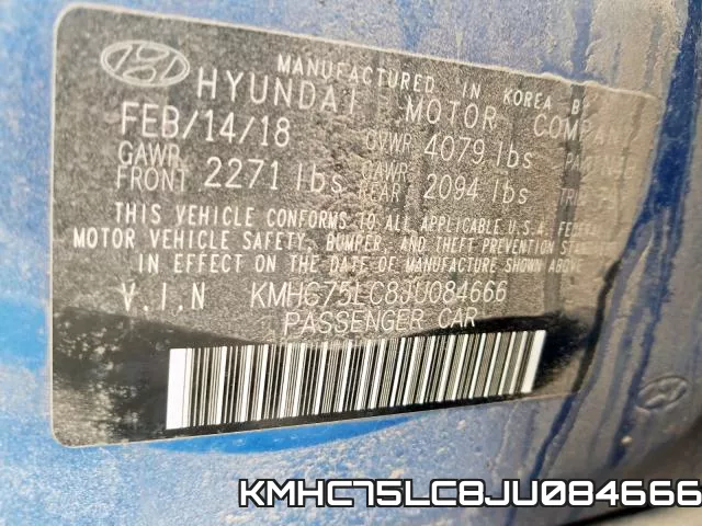 KMHC75LC8JU084666 фото 2