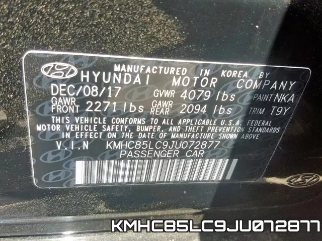 KMHC85LC9JU072877 фото 2