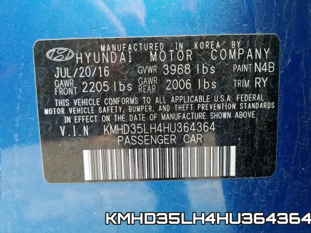 KMHD35LH4HU364364 фото 2