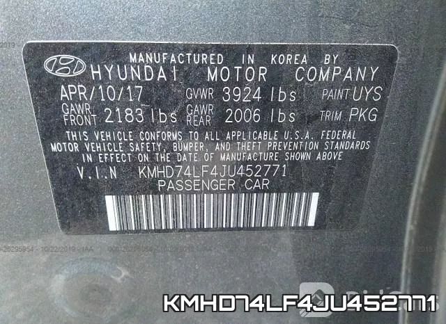 KMHD74LF4JU452771 фото 6