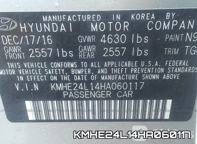 KMHE24L14HA060117 фото 10