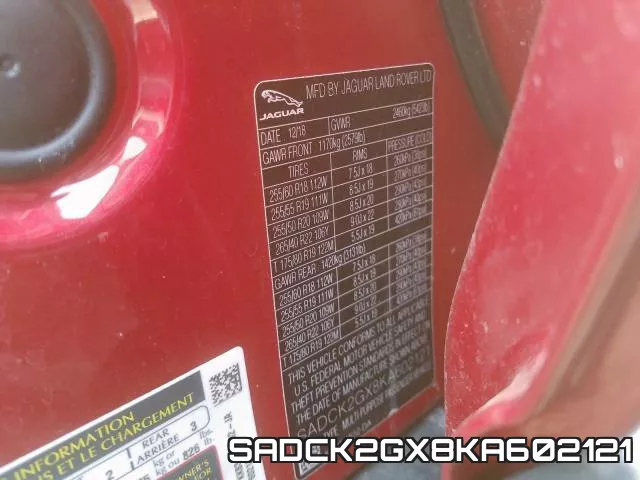 SADCK2GX8KA602121 фото 2