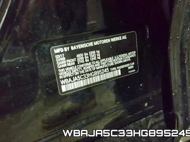 WBAJA5C33HG895245 фото 2