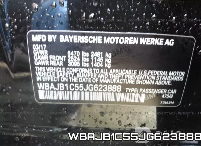 WBAJB1C55JG623888 фото 10