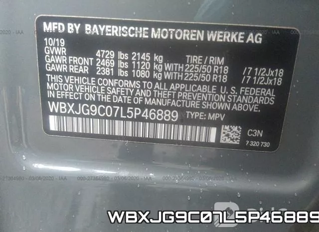 WBXJG9C07L5P46889 фото 10