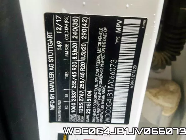 WDC0G4JB1JV066073 фото 2