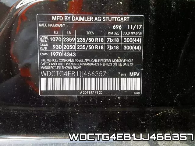 WDCTG4EB1JJ466357 фото 2