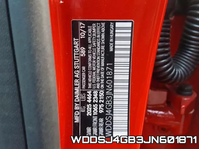 WDDSJ4GB3JN601871 фото 2