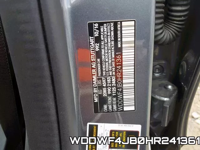 WDDWF4JB0HR241361 фото 2