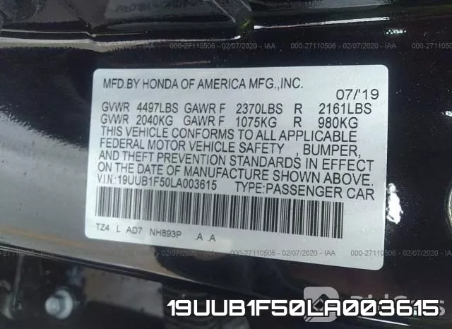 19UUB1F50LA003615 фото 10