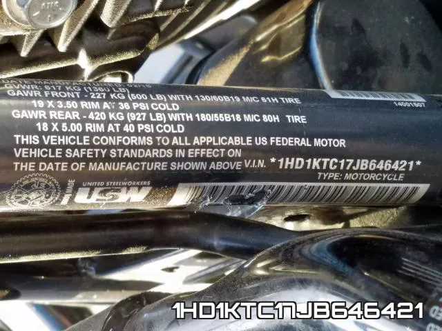 1HD1KTC17JB646421 фото 2