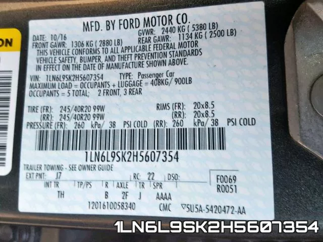 1LN6L9SK2H5607354 фото 2