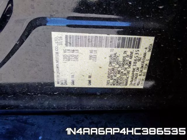 1N4AA6AP4HC386535 фото 2