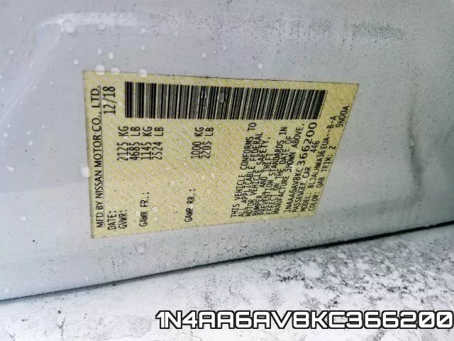 1N4AA6AV8KC366200 фото 2