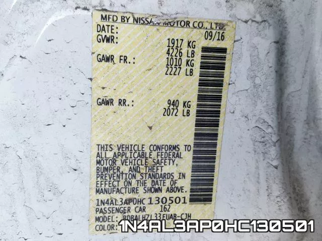 1N4AL3AP0HC130501 фото 2