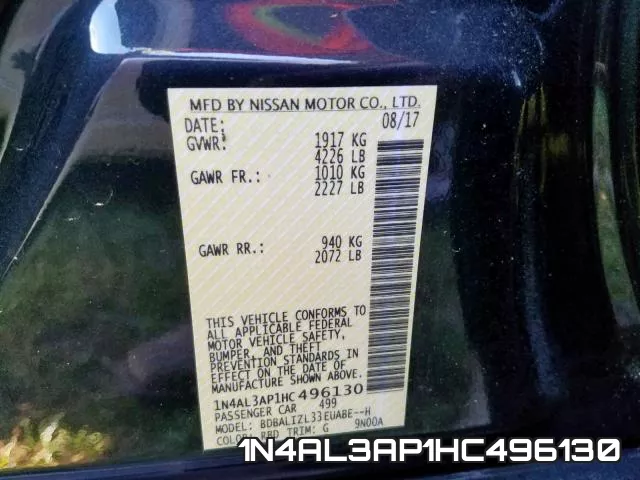 1N4AL3AP1HC496130 фото 2