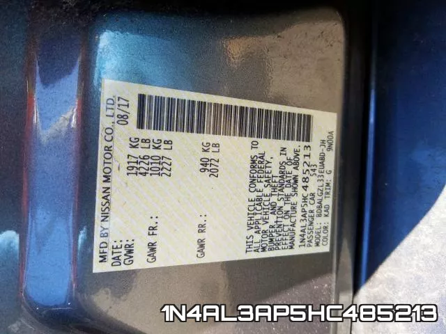 1N4AL3AP5HC485213 фото 2