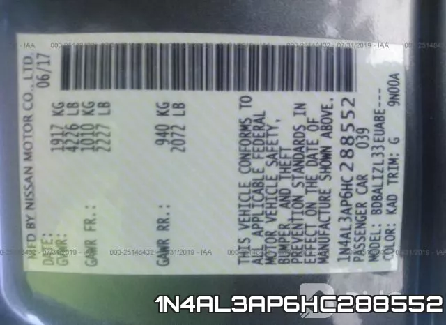 1N4AL3AP6HC288552 фото 10