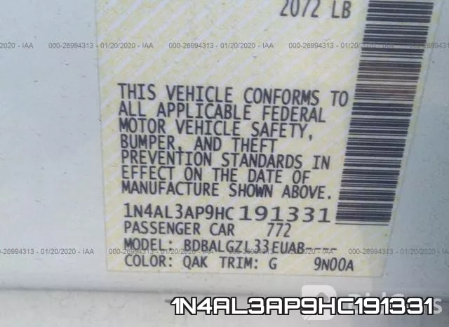 1N4AL3AP9HC191331 фото 10
