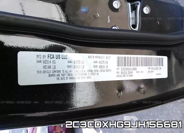2C3CDXHG9JH156681 фото 10
