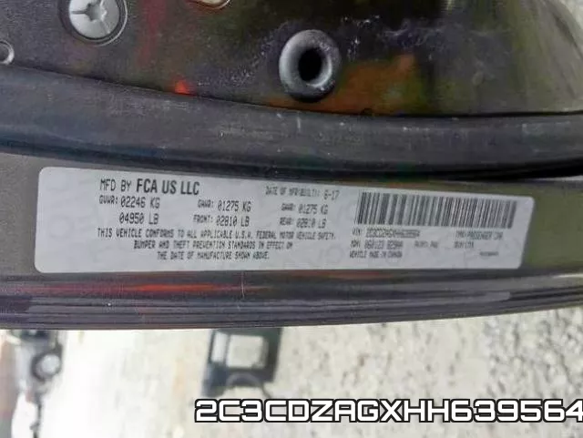 2C3CDZAGXHH639564 фото 2