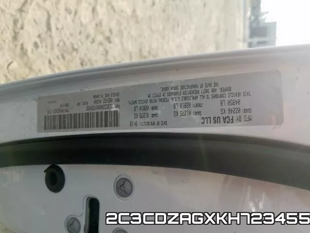 2C3CDZAGXKH723455 фото 2