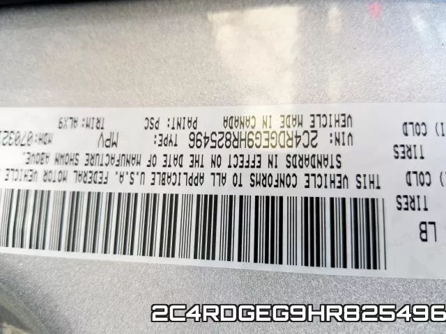 2C4RDGEG9HR825496 фото 2