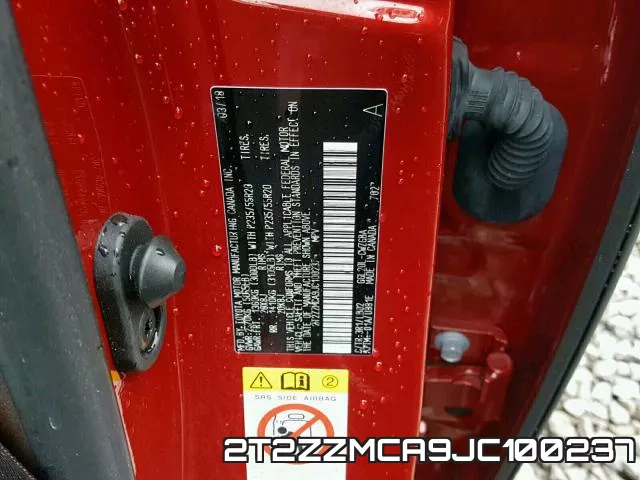 2T2ZZMCA9JC100237 фото 2
