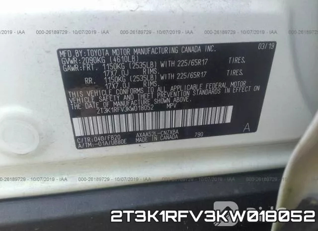 2T3K1RFV3KW018052 фото 10