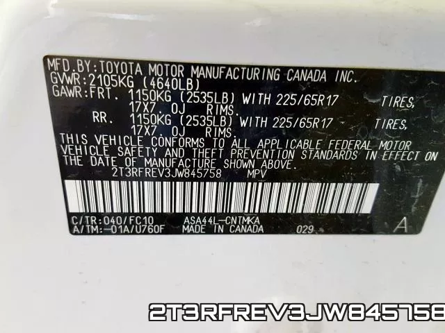 2T3RFREV3JW845758 фото 2