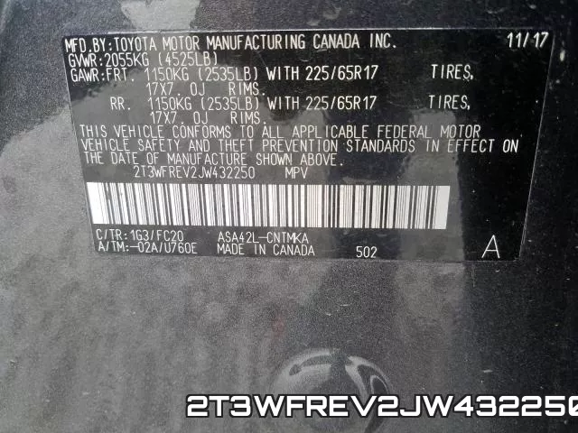 2T3WFREV2JW432250 фото 2