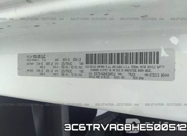 3C6TRVAG8HE500512 фото 10