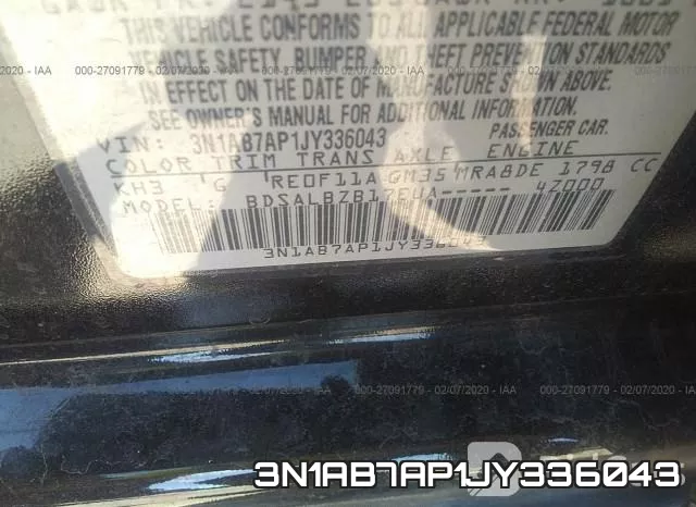 3N1AB7AP1JY336043 фото 10