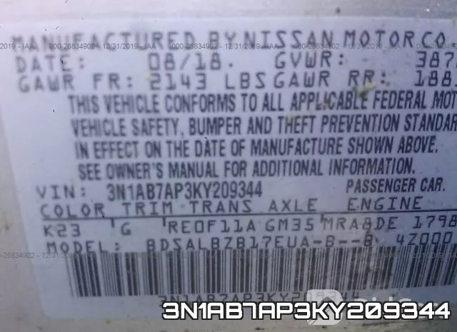 3N1AB7AP3KY209344 фото 10