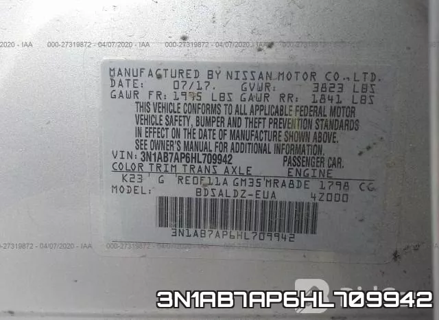 3N1AB7AP6HL709942 фото 10