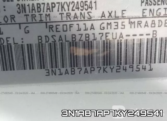 3N1AB7AP7KY249541 фото 10