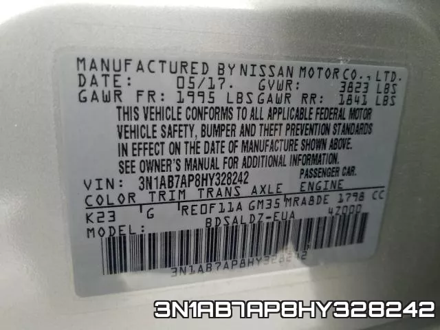 3N1AB7AP8HY328242 фото 2