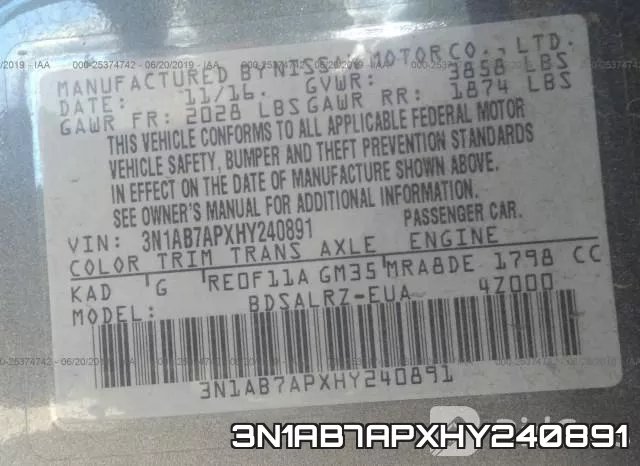 3N1AB7APXHY240891 фото 10