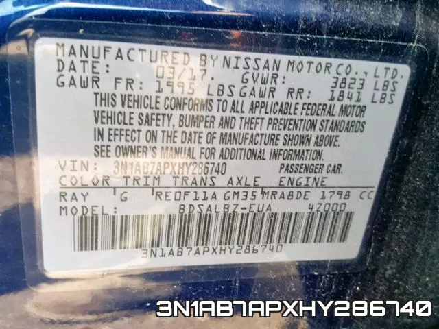3N1AB7APXHY286740 фото 2