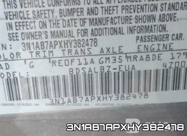 3N1AB7APXHY382478 фото 10