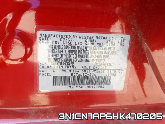 3N1CN7AP6HK470205 фото 2