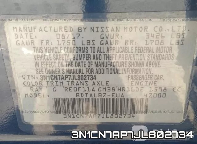3N1CN7AP7JL802734 фото 10