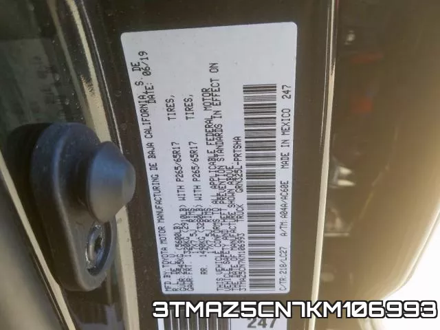 3TMAZ5CN7KM106993 фото 2