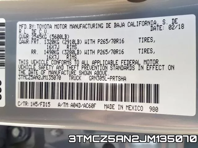3TMCZ5AN2JM135070 фото 2