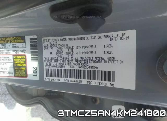 3TMCZ5AN4KM241800 фото 10
