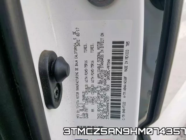 3TMCZ5AN9HM074357 фото 2