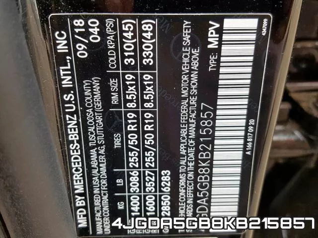 4JGDA5GB8KB215857 фото 2