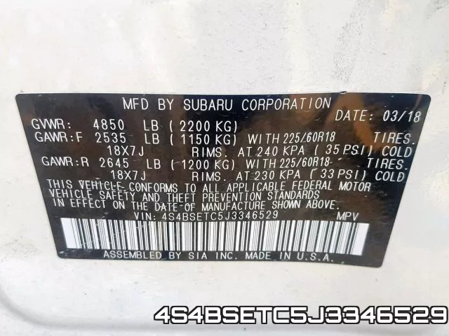 4S4BSETC5J3346529 фото 2